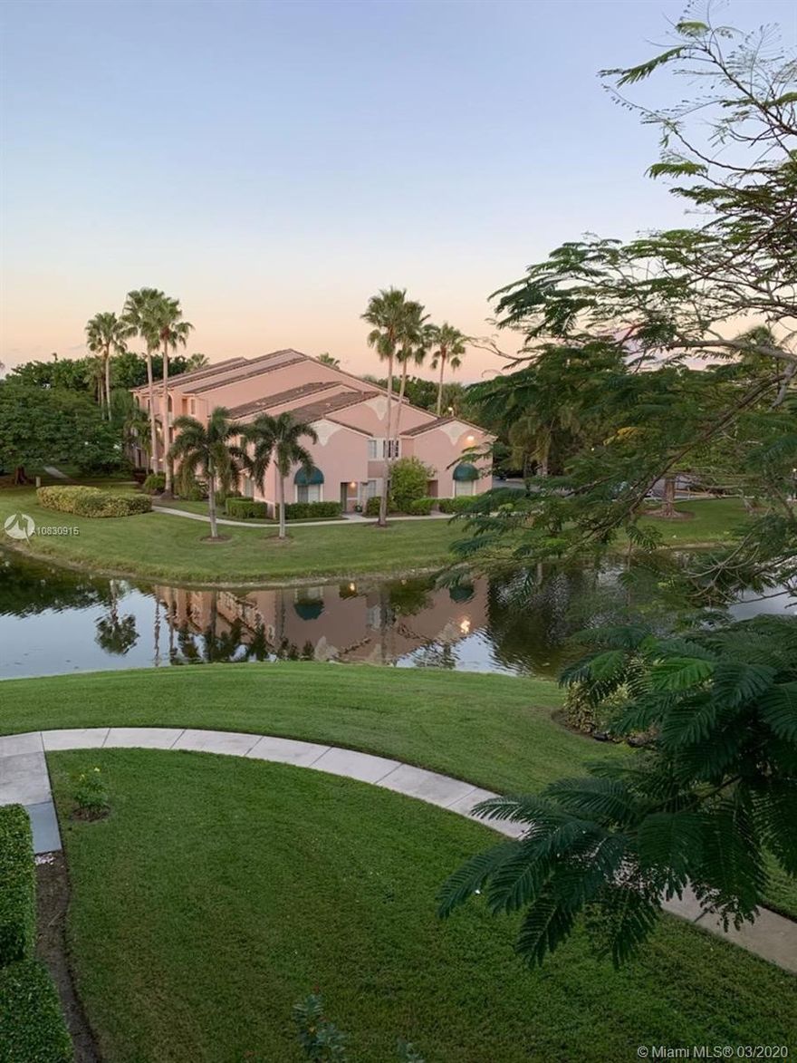 Well kept lake view unit, 3rd floor, vaulted ceiling, washer and dryer in unit, corner unit with an extra window in the bedroom, tile floor in the whole unit, excellent location, gated community  with a lot of amenities, one assigned parking plus guest. tenant occupied but easy to show, Available April 1st 2020. Association takes 7 to 10 days.