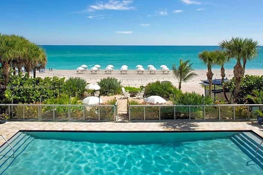 If you enjoy ocean front living than this is the perfect unit for you! Perfectly located on beautiful Sunny Isles, this 2be/2ba unit comes fully furnished and it can be rented year round through the Sole Hotel management program. Opportunity for income property! Nearby shopping, restaurants, Aventura Mall, Airports, Hospitals. Unit has two separate door entrances, owner can use one side and place the other in the Hotel program.