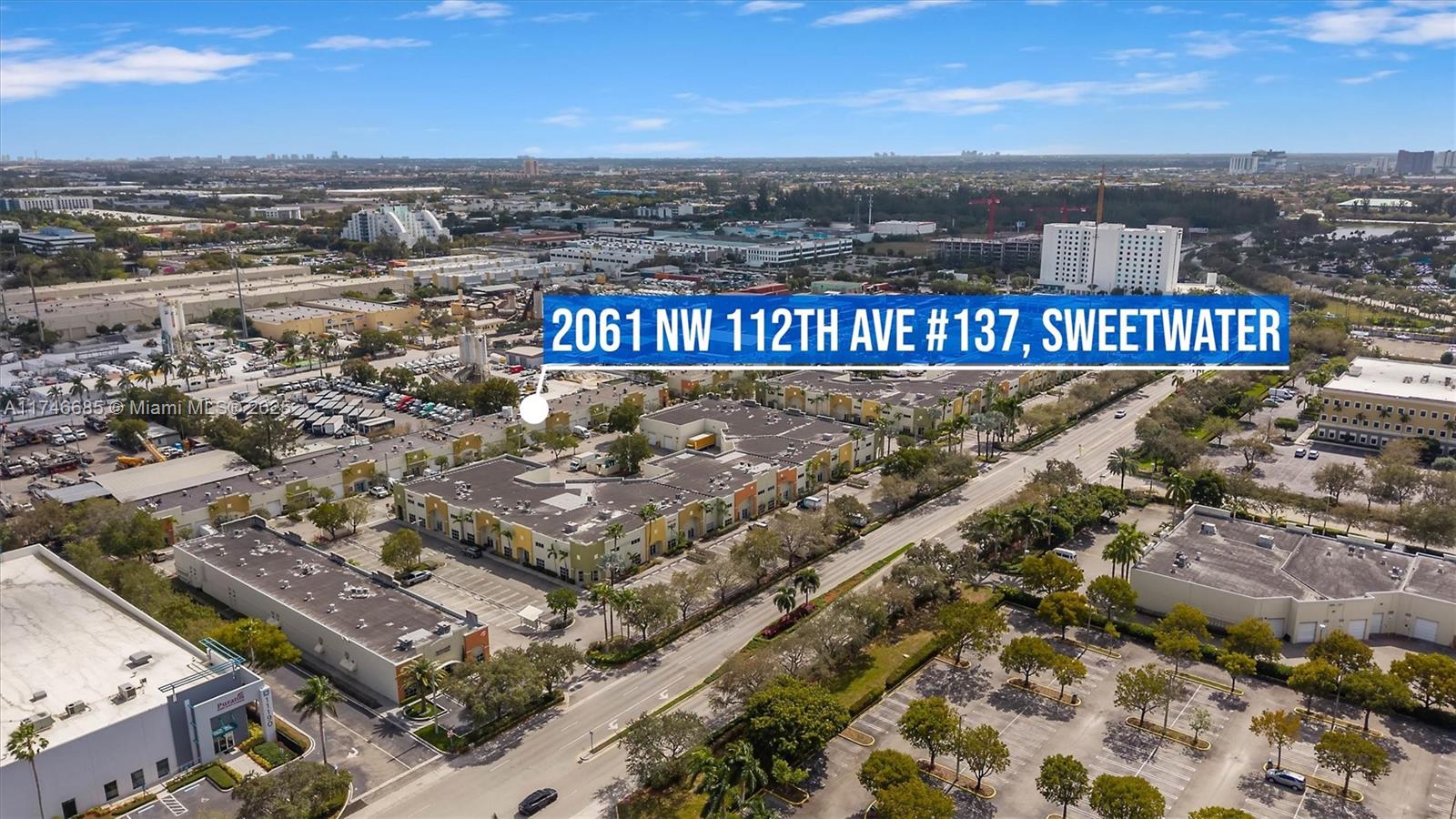 Discover your business's new home at 2061 NW 112th Ave #137, nestled in the heart of Sweetwater. This versatile 1,302 sq. ft. office-warehouse space offers a prime location and functionality. Step into a customizable layout featuring an office area and a generous open bay with street-level access, ideal for efficient operations. Situated in the thriving Dolphin Park of Commerce, this property boasts unparalleled convenience with proximity to major highways, streamlining your logistics. Just minutes from Miami International Airport and the vibrant Miami metro area, your business will be perfectly positioned for growth and accessibility. Available now for immediate occupancy. Don't miss this opportunity to establish your presence in one of Florida's most dynamic business corridors.