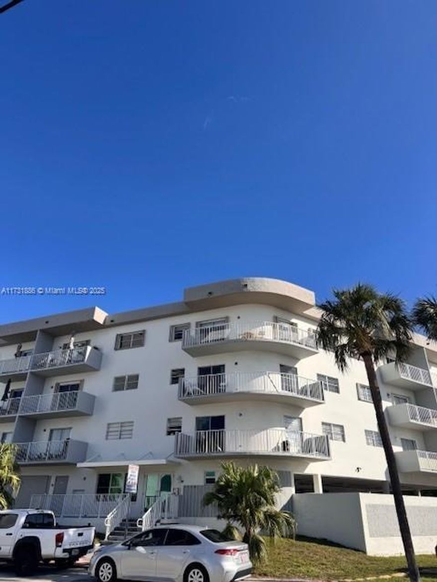 Find your oasis between Miami Beach and Surfside - this 1 bed, 1.5 bath corner condo awaits! Open floorplan, lots of natural light, primary bedroom with 3 closets, and nice wraparound balcony. Each floor in this building has its own washer/dryer, and this building offers gated entry, covered parking, and a pool. *40 YR RECERTIFICATION - DONE!* 
Short walk to the beach, short drive to Publix, restaurants/cafes, Bal Harbor shops & more! This would make an excellent investment property, long-term rentals welcome. On SUPRA Lockbox. 
*Special Assessment Fee $565/month**