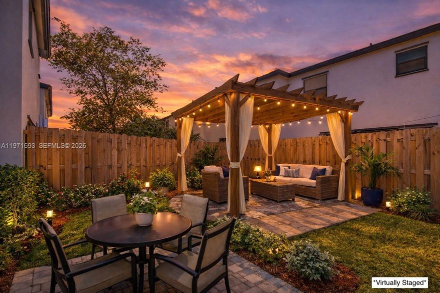 The perfect opportunity has hit the market! Updated townhome conveniently located in Pine Isle- in the heart of Homestead. Built in 2022- new construction offers peace of mind and tasteful modern finishes. First floor features living and family room, 1-car garage access, and spacious kitchen with stylish upgraded granite countertops, cooking island, and ample cabinet space. Second floor has 3 spacious bedrooms, and 2 full bathrooms, walk-in closets, and trendy updated LVT floors. Primary suite offers tons of space and natural light, walk in closet, and spacious spa bathroom. Space for 1 car in the garage, and 2 additional cars in the driveway- community also offers guest parking. Fenced backyard is the perfect canvas to create your own private oasis with space for pergola, patio, and even a BBQ area! Pine Isle community offers fantastic amenities including a clubhouse, pool, fitness center, gated entrance/security, and playground with low HOA fees. Owners willing to contribute $10K towards buyers closing costs- Don't miss out on this fantastic opportunity to own in Pine Isle!