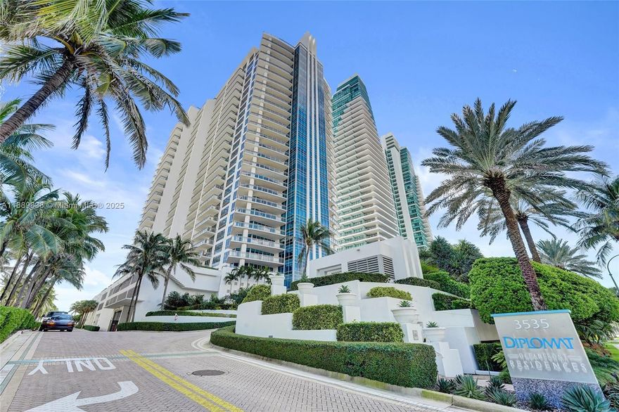 Welcome to The Diplomat Residences – Hollywood’s Premier Oceanfront Address

Experience unmatched beachfront living in this beautifully remodeled 2-bedroom, 2.5-bath residence with a versatile den/office that can serve as a 3rd bedroom. Enjoy a bright, open layout with a brand-new chef’s kitchen, elegant vinyl flooring, and two balconies with sweeping North & South ocean views.

The Diplomat Residences offers a lifestyle of luxury and flexibility - rentals permitted for a minimum of 3 months, making it an attractive choice for investors and seasonal residents alike. Residents enjoy 24-hour concierge, valet, oceanfront pool, spa, fitness center, and access to the Diplomat Resort with exclusive discounts.