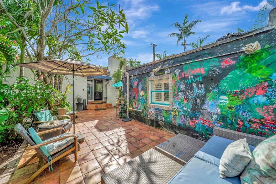 This beautifully updated 3-bed, 2-bath home sits east of US-1 in a rapidly appreciating area in the coveted Shorecrest neighborhood and features impact windows and a DETACHED STUDIO EFFICIENCY - ideal for guests or rental income (approx. $1,500/mo). The main residence offers 1,087 sqft of living space, blending classic charm with modern design and showcasing a renovated kitchen with stainless steel appliances, custom cabinetry, and sleek lighting. The bath exudes character with a claw-foot cast iron tub, new vanity, and timeless tile. Complementing the main home, the detached studio adds an additional 402 sqft of comfortable living area - perfect as an income suite or private guest retreat. Step outside to a spacious, gated yard designed for entertaining, pets, or future expansion.