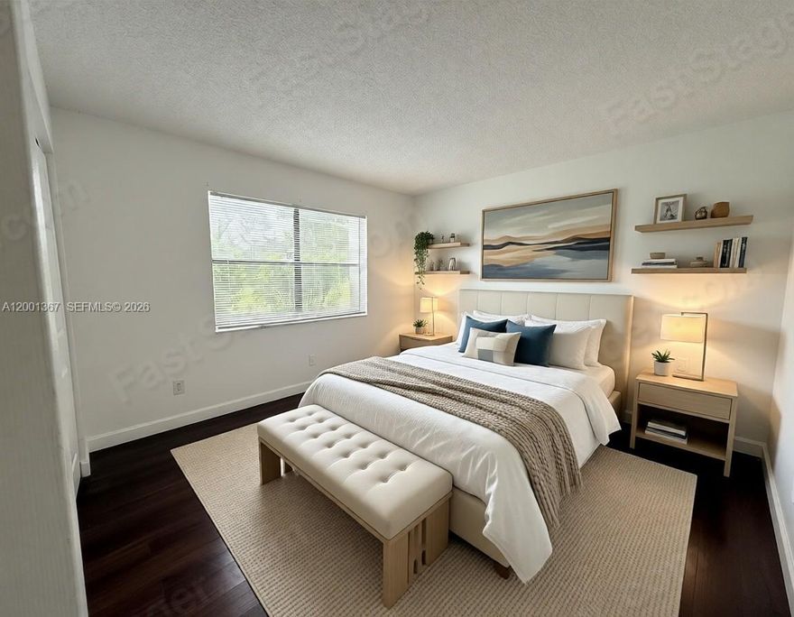 Best price in the community! First floor access. Corner unit with great natural light. Washer and dryer inside the unit. airy and spacious!