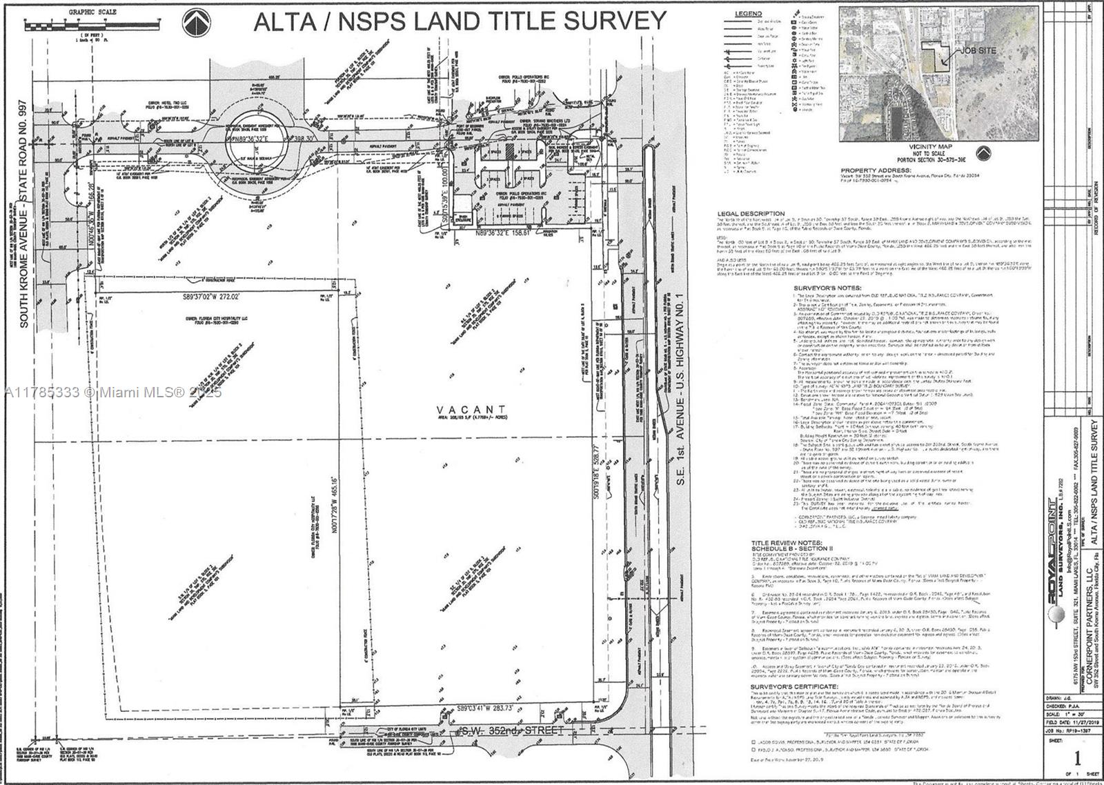 MIAMI LAND & DEVELOPMENT - Land