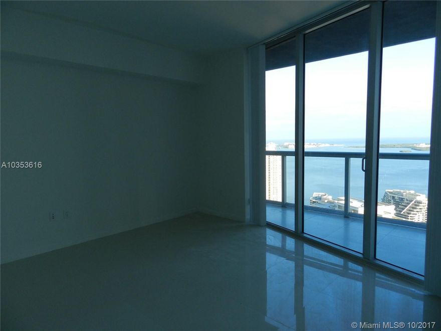 VIEWS VIEWS AND MORE VIEWS. Pictures don't show how gorgeous & fantastic is it to live in this beautiful, bright, ample condo with an oversized Den. Spacious lux baths, marble floors, dark wood kitchen cabinets, light stone counters, stainless steel appliances and Custom dark wood closets. Icon Brickell is located in the heart of Brickell's Financial & Entertainment center, a few steps to Metromover & metrorail, direct metro to MIA airport, AAA, Perez Museum, Bayside, Performing Arts, and Midtown.
