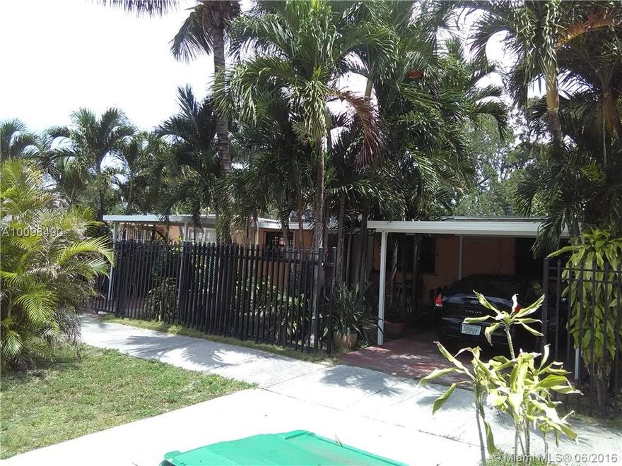 REGULAR SALE.  WOW, WOW!!!!  TWO COVERED CARPORTS? GREAT PRICE.   NEVER SEEN BEFORE.  BRING YOUR CLIENTS AND THEY WILL LOVE THIS LARGER THAN TAX ROLL HOUSE.   IT IS A LARGE 3/2 WITH A LARGE CONVERTED FLORIDA ROOM AND AN ADDITIONAL AREA THAT WAS CONVERTED TO A BEDROOM.  LARGE BACKYARD WITH SEVERAL FRUIT TREES, SPRINKLER PUMPS, CENTRAL A/C, NEWER ROOF, NICE TILE FLOOR AND MOST IMPORTANT OF ALL, ITS LOCATION. FINANCING OFFERS MUST BE PRE-APPROVED BY SELLER PREFERRED LENDER. PLEASE PROVIDE ALL QUAL DOCS.