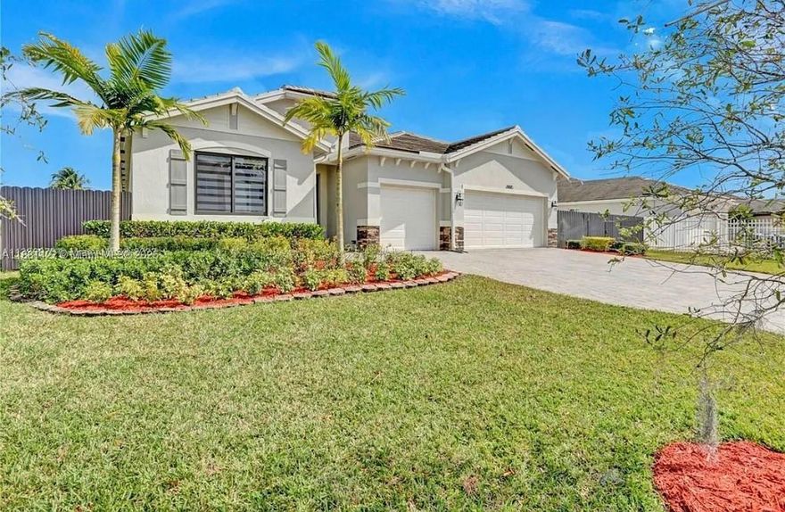 This beautiful single-family residence built by Lennar on Quail Roost on the west side is featuring four bedrooms, three bathrooms, a washer/dryer. This spacious home offers a large open floor plan with a dedicated living/dining area. Upon entering the family room, you are greeted by a wonderful kitchen. You will be amazed at the upscale features such as two walk-in closets, dual sinks, a stand-up shower and a drop-in soaking tub. In addition to the 3-car garage, there is an exterior motor court that can accommodate an additional 2-3 cars. This one wont last, so come take a look at your future home before you loose the chance.