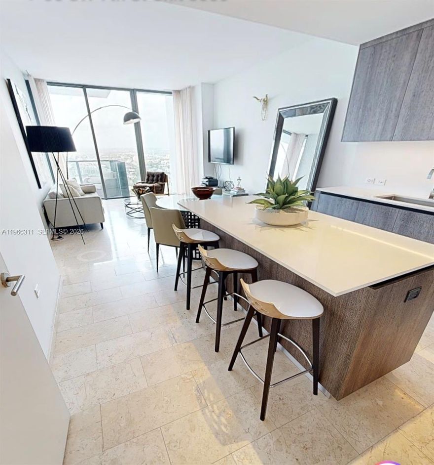 Beautiful 1 bedroom, 1 and a half bath condo in RISE Brickell Center in the heart of Brickell.
The unit features and open floor plan, floor to ceiling sliding glass doors, walk in closet, modern kitchen cabinets and state of the art appliances. Amenities include a fitness center, 24 hours concierge, valet, spa, pool, business center and much more...  PRICED TO SELL!!