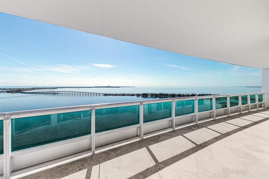 Breathtaking views from panoramic vistas of the serene waters of Biscayne Bay and the sparkling city skyline that offers Santa Maria Brickell. It can easily be reconverted back to add 4th bedroom!. Enter your private foyer to this impecable high-end finishes, marble floors all around. Main Bedroom with with 2 main bathrooms, 2 bedrooms with en-suite bathrooms. Enclosed Bar area, dinning room kitchen area, enclosed kitchen, with top of the line appliances. Unbeatable price per Square Feet.