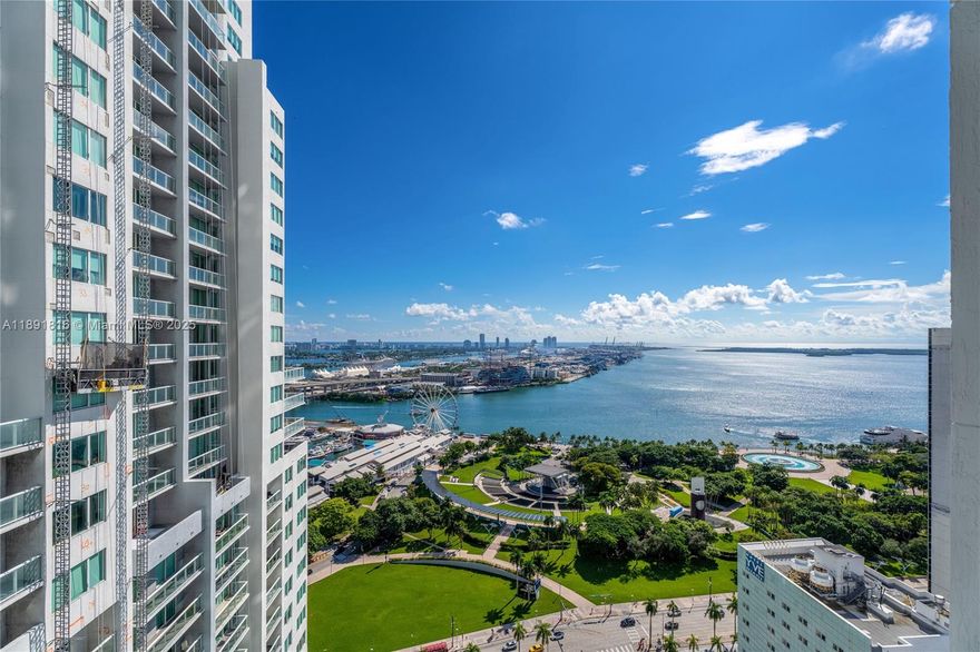 Beautifully furnished 2-bedroom plus den, 2-bath residence at Vizcayne South Tower, located in the heart of Downtown Miami. This spacious 1,363 sq.ft. unit features an open floor plan, modern finishes, and floor-to-ceiling windows offering city and bay views. Enjoy resort-style amenities including multiple pools, spa, fitness center, clubhouse, and 24-hour security. Walk to Bayside, Kaseya Center, Brickell, and the Metro Mover. Perfect for those seeking luxury urban living or a great investment opportunity.