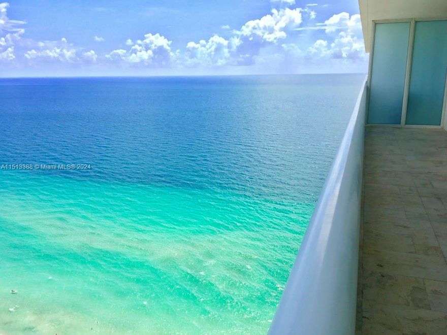 Beautiful unfurnished unit, 2 bedrooms, den and 2 full baths, porcelain floors, Breathtaking ocean views from this 37th floor with NE exposure. This exquisite unit offers an Euro style kitchen with stainless steel appliances, granite countertops & balcony with stunning ocean and city views. Amenities include state of the art fitness center, 3 resort style pools and full time concierge.