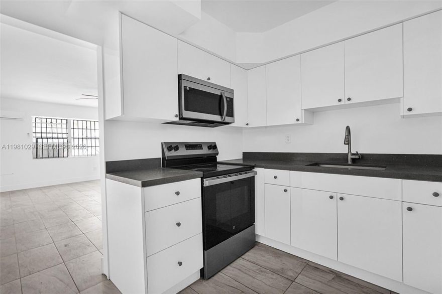 Beautiful 2-bedroom, 1-bath unit with a fully renovated interior. Features include a brand-new kitchen, updated bathroom, and tile flooring throughout.  new impact windows Enjoy a private backyard and modern finishes throughout. Easy to show with a simple approval process. Don’t miss this opportunity!