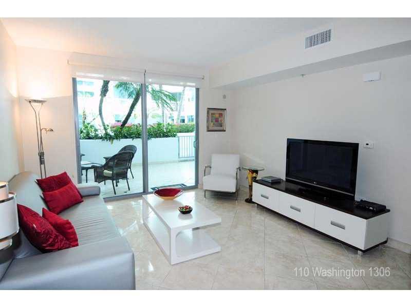 Tastefully furnished one bedroom, one bathroom lenai condo with expansive private terrace. Stainless steel appliances and marble floors. Located in the highly desirable "South of Fifth" neighborhood, walking distance to the finest restaurants, South Beach , Miami Beach marina, south pointe park and much more. Full amenities include fitness center, pool, jacuzzi, club room, and 24 hour security. Cable, Internet and Electric included!