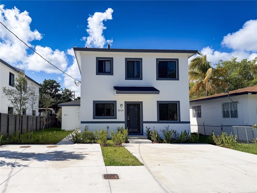 BRAND NEW DUPLEX.  FEATURING  TWO FULLY INDEPENDENT UNITS, PERFECT FOR INVESTORS OR OWNER-OCCUPANTS SEEKING RENTAL INCOME. FRONT UNIT OFFERS 3 BEDROOM 3 BATHROOM LAYOUT. EACH UNIT HAS ITS OWN SEPARATE ENTRANCE, UTILITIES AND PARKING  ENSURING PRIVACY AND CONVENIENCE. REAR UNIT IS A 2 BEDROOM AND 1 BATHROOM. SITUATED IN HIGH DEMAND AREA OF NW MIAMI-DADE. CLOSE TO MAJOR HIGHWAYS, SHOPPING, SCHOOLS AND PUBLIC TRANSPORTATION.