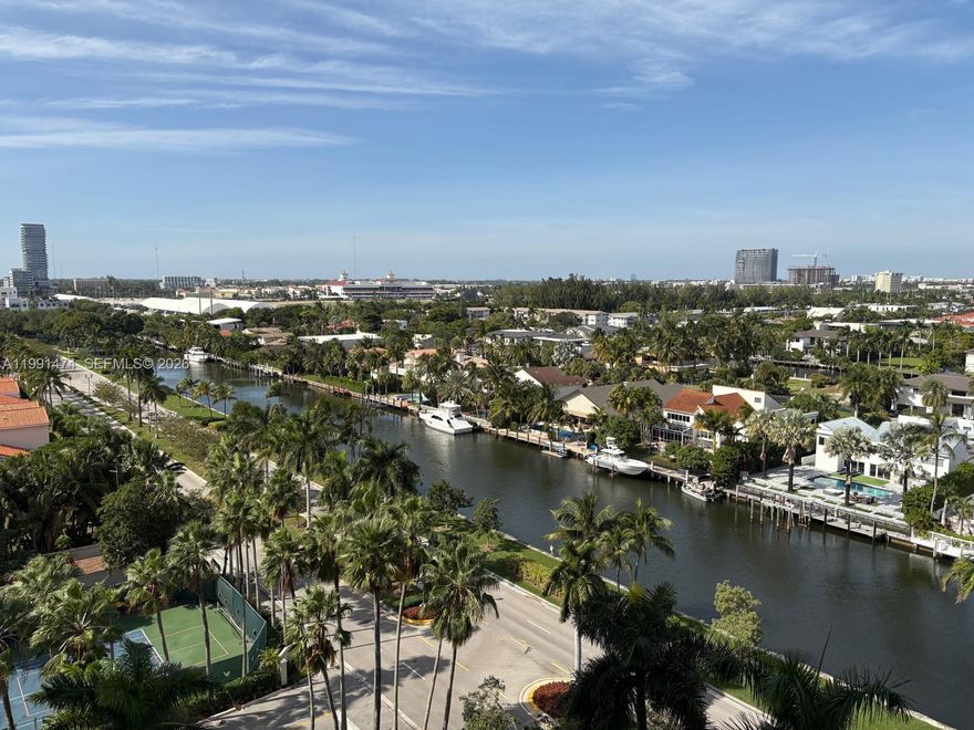 Enjoy spectacular panoramic views including waterways, canals, ocean, Hard Rock Guitar Hotel, Gulfstream Racetrack and gorgeous skyline from your private 10th floor oasis. This spacious, clean and well-maintained 1,590 square foot unit at luxurious Harbor Towers features 2 bedrooms, 2 full bathrooms, breakfast area, utility room, and den that can be used as an office, study room or small bedroom. Furniture included if desired. Located in the absolute best section of Aventura, this unit comes with full-size washer/dryer, 1 covered/assigned parking space, 2 pools, jacuzzi, sauna, BBQ area, tennis, pickleball, gym, multi-purpose room, valet or self guest parking, large storage unit with A/C, 24-hour lobby concierge/security, pet friendly and more! AFFORDABLE LUXURY AT ITS FINEST!