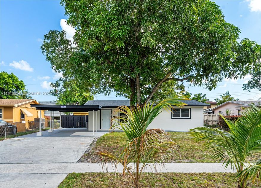 WELCOME HOME TO THIS BEAUTIFULLY RENOVATED 3-BEDROOM, 3-BATHROOM SINGLE-FAMILY RESIDENCE, UPDATED FROM TOP TO BOTTOM FOR MODERN LIVING! ENJOY PEACE OF MIND WITH A BRAND NEW ROOF (2025), IMPACT WINDOWS (2025), NEWER A/C (2022), AND NEW WATER HEATER (2025). INSIDE, THE HOME FEATURES BRAND-NEW MODERN VINYL FLOORING AND A STUNNINGLY UPDATED KITCHEN COMPLETE WITH QUARTZ COUNTERTOPS, STAINLESS STEEL APPLIANCES, AND SHAKER CABINETRY. ALL THREE BATHROOMS HAVE BEEN FULLY UPDATED WITH FRESH, CONTEMPORARY FINISHES. THE INDOOR LAUNDRY ROOM HAS A BRAND-NEW WASHER AND DRYER FOR EVEN MORE CONVENIENCE. OUTSIDE, THE HOME HAS BEEN FRESHLY PAINTED AND OFFERS EXCEPTIONAL PARKING WITH TWO DRIVEWAYS AND A CARPORT THAT HAS ROOM FOR UP TO SEVEN VEHICLES. THIS MOVE-IN-READY HOME TRULY HAS IT ALL—STYLE, COMFORT, AND UPGRADES THROUGHOUT. Located just 20 minutes from the ocean, this property offers incredible lifestyle and investment potential. Whether you’re looking for your next home or a high-demand short-term rental, this one checks every box!