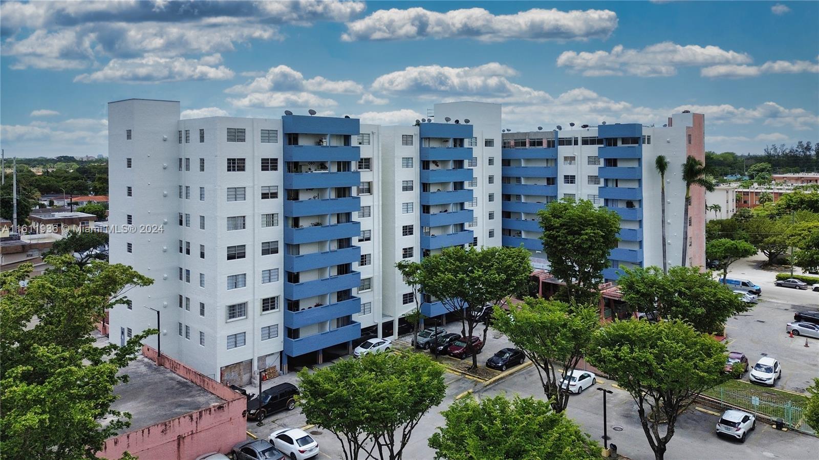 Great investment opportunity "OWNER FINANCING"in upcoming area centrally located. This 2 bedroom 2 full bath on the 7th floor overlooking Miami is in the heart of an upcoming area of CentroCity where new central shopping plaza, charter school , target, walgreens and Fresco Mas, Airport and Downtown, ect..more. Investors looking for high demand rental area with profitability. The building is in progress of the 50 year recertification and beautification that includes hallways, flooring, lobby and entertainment /party area located on the 8th floor. Owner will offer owner financing, terms to be discussed with interested buyers. Make an appointment today. 24 hour notice .