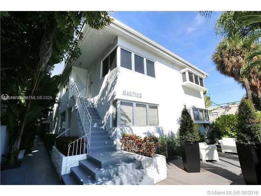 In the heart of Miami Beach’s iconic Art Deco District, this beautifully renovated residence at Maritime Condo offers the perfect blend of South Beach lifestyle, modern comfort, and investment potential.
HOA WITH 10% RESERVES, Spec. assessment for roof substitution will be of 8,158 and will be paid in full by SELLER at closing.
Unit is a bright and elegant apartment featuring a thoughtfully designed layout, abundant natural light, and stylish contemporary finishes throughout. Positioned just steps from Lincoln Road, Flamingo Park, world-famous beaches, restaurants, cafés, and nightlife, the property delivers the ultimate walkable Miami Beach experience while maintaining the charm and character of a classic boutique condominium.
The residence features updated interiors, an open living area, modern kitchen cabinetry, quality appliances, and a comfortable bedroom retreat ideal for both full-time living and seasonal use. 
Perfect as a primary residence, vacation getaway, or income-producing investment, this property sits in one of the most desirable rental and lifestyle locations in South Florida. Enjoy the convenience of living moments away from tennis courts, parks, gyms, shopping, cultural attractions, and the ocean all within one of Miami Beach’s most architecturally charming neighborhoods.
A rare opportunity to own a stylish pied-à-terre in the center of South Beach at an attractive value.