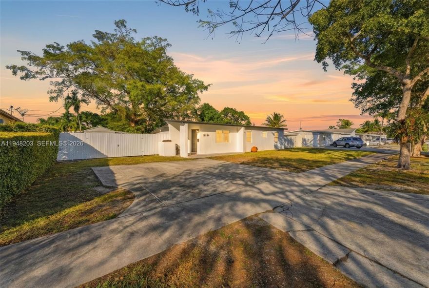 Perfect for first-time buyers or savvy investors, this beautifully remodeled home offers flexibility, value, and peace of mind. Originally a 3-bedroom, 2-bath and currently configured as a spacious 2-bedroom, 2-bath, the layout allows for comfortable living with the option to reconfigure. Move-in ready with a brand-new kitchen, new flooring throughout, updated lighting, a fully renovated primary bathroom, and impact windows for added safety, energy efficiency, and insurance savings. The spacious backyard is ideal for entertaining or future enhancements, featuring an open porch, utility shed, and a mature avocado tree. Centrally located near shopping, dining, schools, and major roadways, this property offers strong rental appeal, easy access, and long-term upside. A great opportunity to own or invest in a high-demand area.