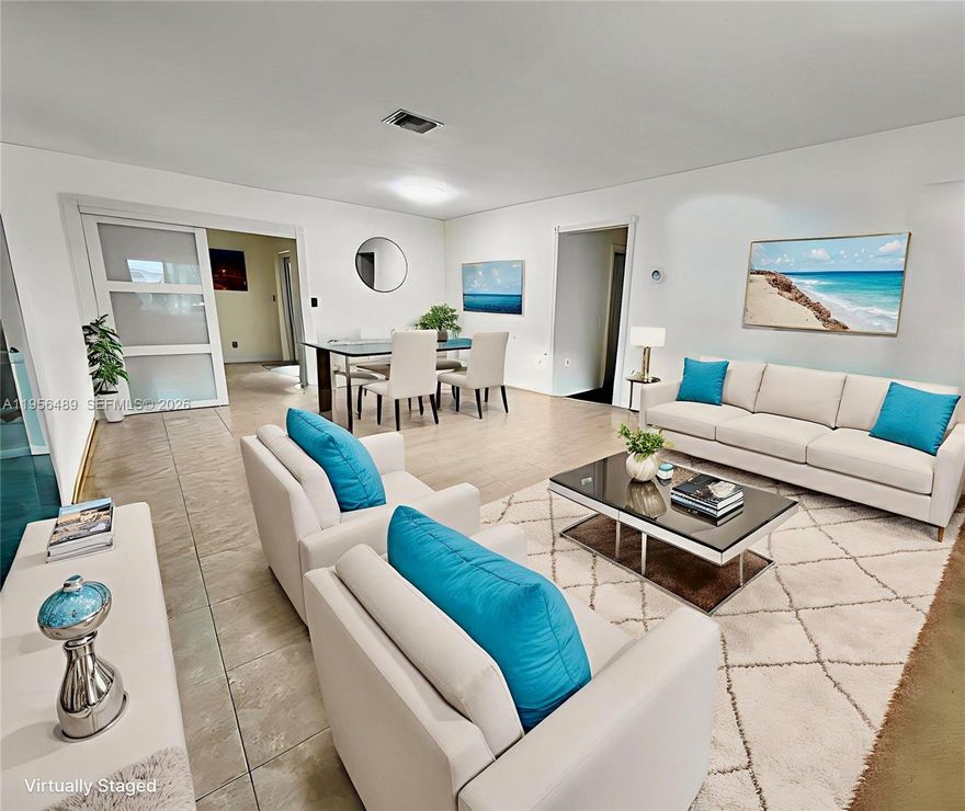 ***UPDATED*** 2BEDROOM 1.5BATHROOM WITH DEN that can be used as a home office, kids playroom or extra family room/ bedroom. Both bathrooms and kitchen have been renovated.  Large backyard, covered patio with plenty room for a pool.  great space to entertain guests.  This home is hurricane ready, featuring impact windows and sliders as well as shutters that roll down into place with ease. Oversized paved driveway that can park 4+ cars easily.  Located in the heart of Pembroke Pines with NO ASSOCIATION, close to highways for easy commute and wonderful restaurants and shopping. Large back yard with Shed and Room to store a small boat. Must see.  Call to schedule a showing.  Easy to show.