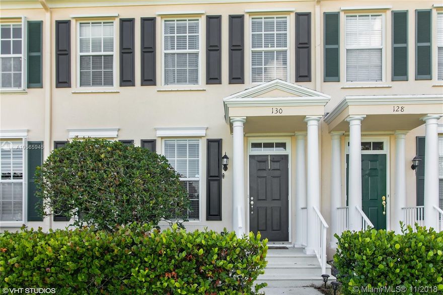 Luxurious 3 bed rm, 2.5 bath, 1 Car garage, 2-story Move-in Ready Townhome in sought after Abacoa Location - Modern updated kitchen with granite counter tops, designer backsplash, and new stainless-steel appliances. Full laundry room with newer appliances. New wood style tile flooring throughout the entire home. Also has newer A/C and water heater, ADT security system and central vac. Open and spacious floor plan featuring large master suite with walk-in closet and bath with roman tub & separate shower. Plenty of storage space throughout. Relax and enjoy the breath-taking golf course and water views from your patio. Centrally located near Abacoa Town Center, FAU Campus, Roger Dean Stadium, & Abacoa Golf Club. Everything has been meticulously updated. A true must see to appreciate.