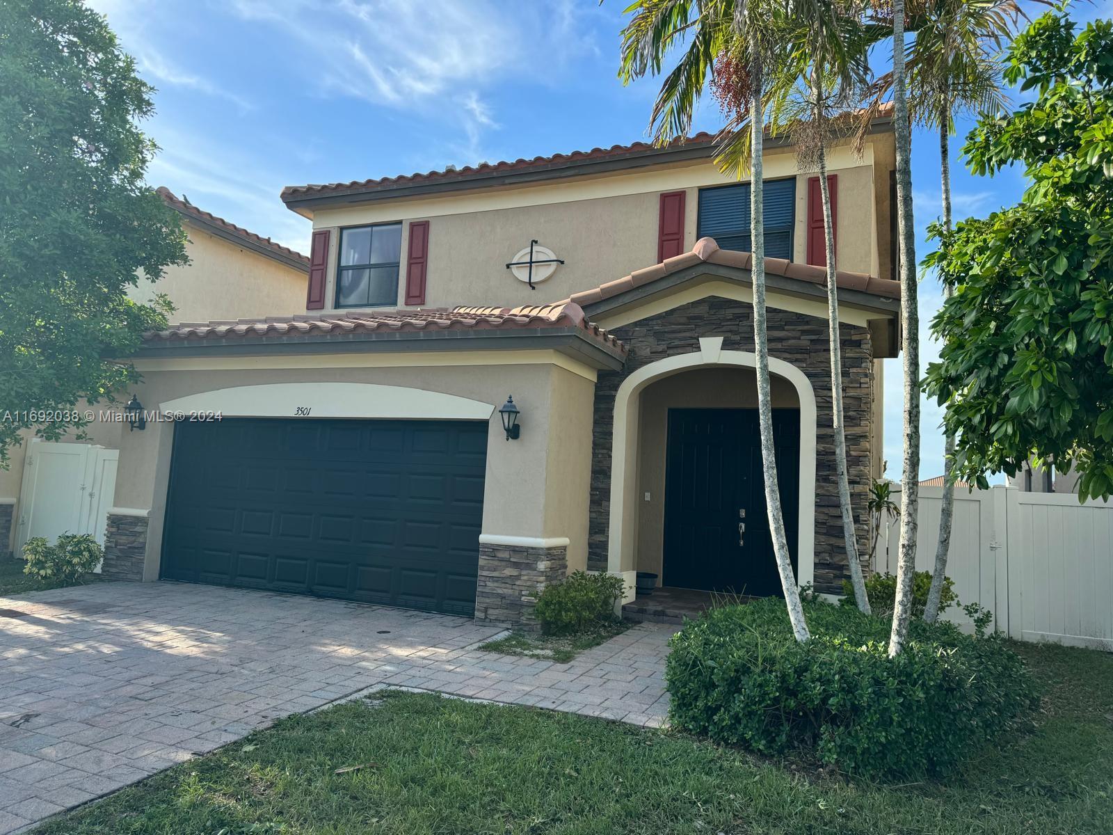 Beautiful single family home, 4 bed / 3 baths , 2 story, one bed on the first floor, , 2 car garage, fenced private LAKEVIEW patio, perfect to enjoy with family and friends, modern kitchen with SS appliances, tiles throughout the first floor and vinyl covering the stairs and the second floor. located in ARAGON, a highly sought-after community with a resort style amenities that offers a lot of activities and events for families. the community is located close to highways and shopping centers, secured 24/7