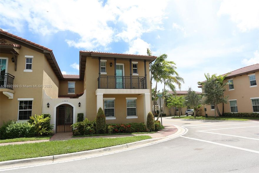 Beautiful and spacious Mediterranean style townhouse in Cobblestone featuring 3 bedrooms, 2.5 baths plus landing area with a private Patio. Upgrades include: Granite countertops in Kitchen and Baths. Upgraded Kitchen cabinetry,
porcelain title throughout 1st floor. 2-car garage. Cobblestone is a gated community for people of all ages. It offers a gym, pool & 2 child recreational areas. Best location in West Broward. Walking distance to restaurants, supermarkets and entertainment. Prefer NO PETS. Credit score must be at least 690. No smoking. Prefers no pets. Small animals accepted.