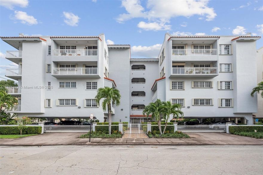 Discover a rare opportunity to own an intimate 16-residence boutique building perfectly
situated in the heart of Coral Gables. This spacious 2-bedroom, 2-bath corner unit is filled with
natural light and designed for comfort and convenience. One of only two units in the building
offering an oversized private patio-perfect for entertaining, relaxing, or creating your own
outdoor oasis. lncludes 2 parking spaces with storage unit and in unit washer/dryer. Centrally
located with easy access to the Coral Gables Trolley, Freebee, City of Miami transit, Metrorail,
and major highways. Just moments from vibrant dining, shopping, cultural venues, and the charm of Downtown Coral Gables.