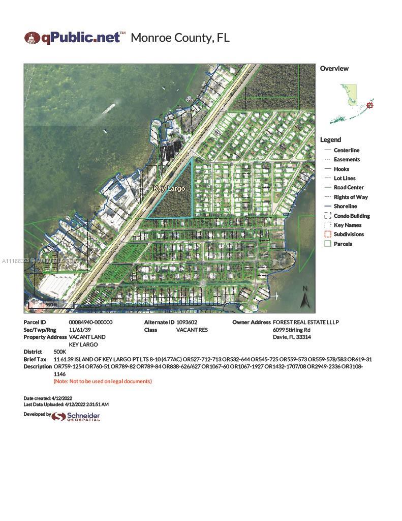 Address Not Disclosed, Key Largo, Monroe County, Florida -  - 