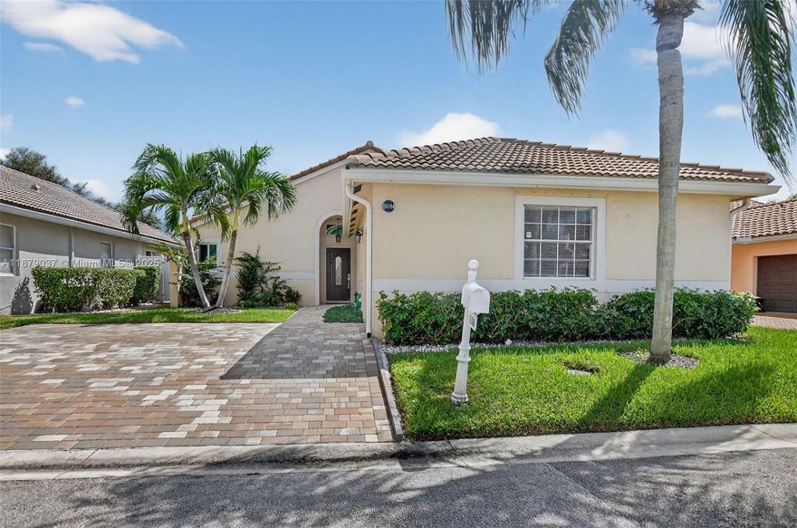 Welcome to your dream home in Paraiso, one of West Boca's most desirable gated communities. This charming 3-bed, 2-bath single family home offers 1,389 sq ft of light-filled living space on a generous 4,970 sq ft lot.

Step inside to an open floor plan with soaring ceilings, a seamless flow between living and dining areas and a kitchen that's perfect for entertaining. 

Top rated schools (Coral Sunset Elementary, Loggers' Run and West Boca High) are just minutes away. The amenities of the community include a pool, playground, and the security of a gated entry.

Move-in ready with easy access to shopping, dining, recreation and major highways - this home offers both comfort and convenience.