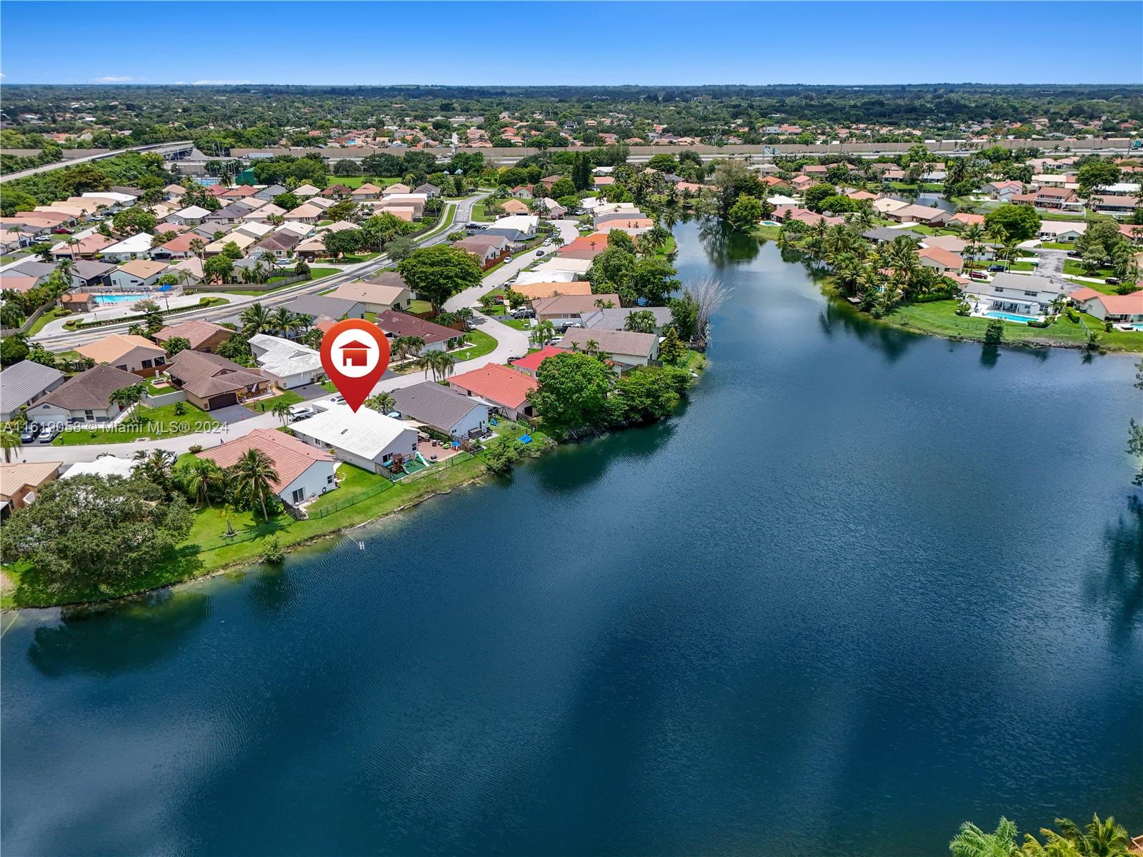 Rarely available lakefront home, located in the highly sought-after Waterford Community in Davie, next to Southwest Ranches. This property features 3 spacious Bedrooms and 2 Bathrooms with 2 car garage. Newly remodeled principal bathroom and closet! Beautiful patio area overlooking the lake is set up for entertaining and family gatherings. Excellent schools from elementary through high school. Low HOA fee includes the community pool, park, tennis, racquetball, basketball and playground just a few blocks away. Won't last!!!