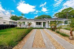 Recently redone 3/1 with huge fenced backyard. Quartz counters, lovely cabinetry, tiled throughout. Washer and dryer inside , hurricane windows and doors, great light inside. Beautiful landscaping, recessed lights and built in closets. Lawn care included in rent. Very close to Las Olas and the highway. Elevation was raised so no worries about flooding.