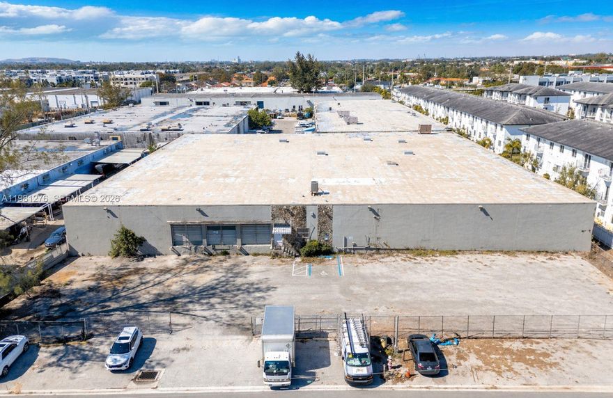 Prime industrial opportunity totaling 36,326 SF with ±3,000 SF of office and flexible split options of ±16,000 SF or ±20,000 SF. Features include 18’ clear height, 4 dock-high doors, 1 ramp, 3,000 amps of 480V 3-phase power, new AC, and strong ventilation. Fully sprinklered and secured on a 1.42-acre paved yard site with excellent access to I-75, Palmetto, Dolphin, I-95, MIA Cargo, and PortMiami. Ideal for logistics, distribution, and industrial users.