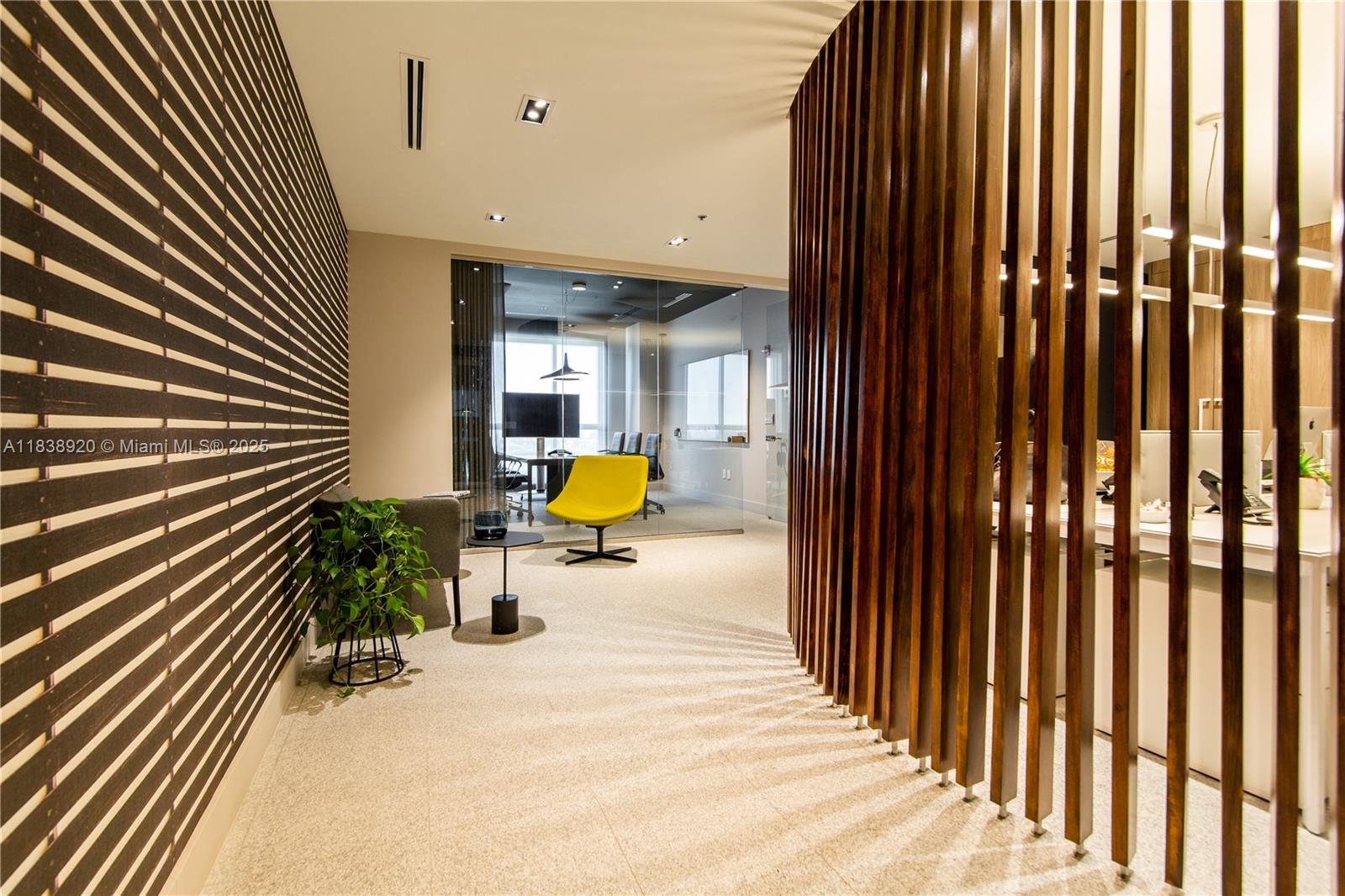 UNIQUE opportunity to purchase TURN-KEY exquisitely designed offices 1400 & 1401 at Latitude for a total of 3,812 SqFt of office space in the heart of brickell with an amazing 10 ASSIGNED PARKING SPACES. Buyer may use main office (1400) and rent the other (1401).
One office is rented until September 2025 for $4,100/mo + tax with solid tenant willing to renew, main office will be vacant at closing and all FURNITURE IS INCLUDED. All furniture is imported directly from Italy and all spaces are professionally designed.