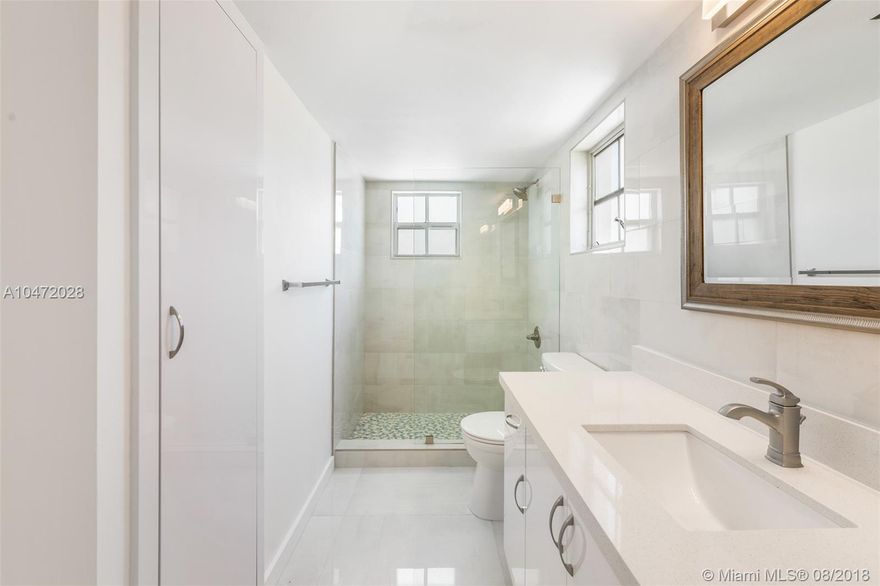 Move in August 2018 and start paying Rent in Sept 1st 2018. 24 Hour Approval to move in for immediate occupancy.Hip and modern boutique secured building Near Coral Gables and Miracle Mile. Close to everything you need. Completely renovated. This is a 1/1 apartment with two balconies! Each apartment is it's own floor (no shared walls) with only 4 units per level. High security FOB Key electronic main entrance / secure FOB Key elevator, gated entrance.New kitchen with Quartz Tops, new bathroom, impact windows, Semi blackout Rollers, all units equipped with security door with keypad/bio-metric entrance, high security wall safe installed in the master bedroom. Common laundry facility conveniently on 2nd Floor. 1 assigned Parking space.