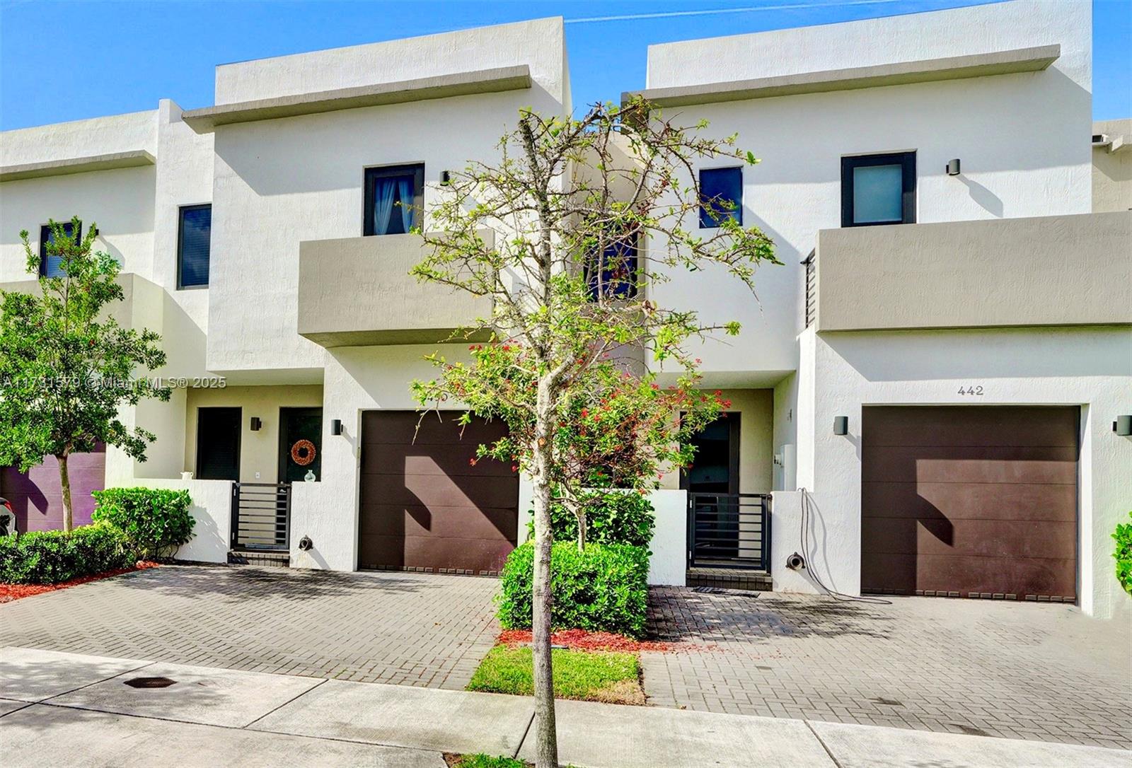 Spectacular Century Park Place Townhouse -newly constructed in 2019- 4 bedrooms & 3 ½ bathrooms- Open floor plan, living, family & dining areas and private patio for evening entertainment. Gourmet kitchen with Whirlpool stainless steel appliances, quartz counters, white tile backsplash, espresso wood cabinets, pantry and storage - Gleaming porcelain floors throughout and stair case with mahogany engineered wood steps leads to the 2nd floor boasting the primary bedroom, en-suite bathroom and converted bedroom walk-in closet. Additional guest/primary with en-suite bathroom and private balcony. 1 Car garage with built-in storage cabinets complete this perfect home. Central location within steps to Walmart, easy access to FIU, Miami International Airport and major highways.