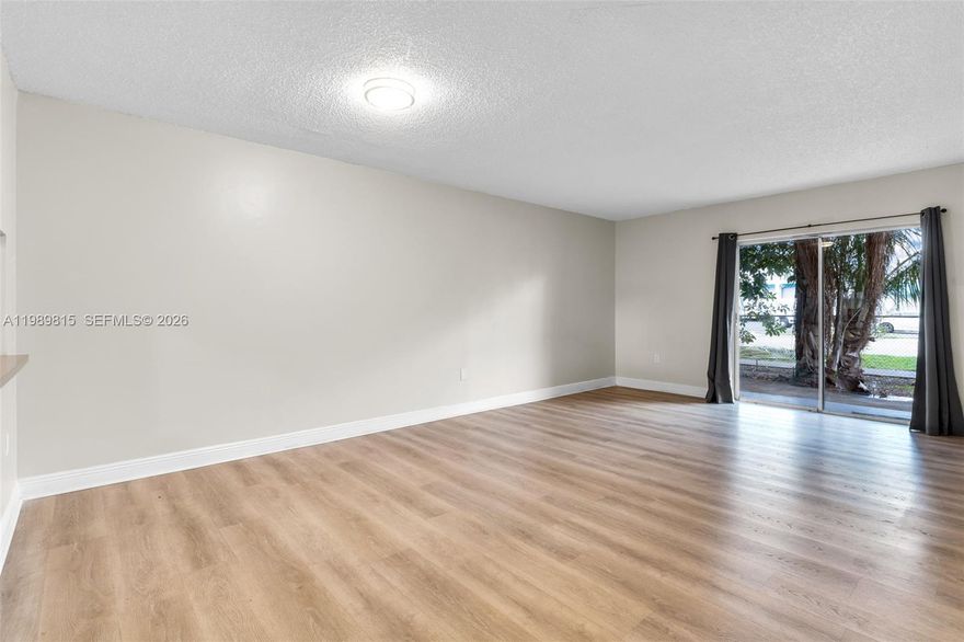 FIRST FLOOR UNIT! Beautiful and well-maintained condo located in the desirable West Hialeah area. This first-floor unit offers a functional layout with a private patio, perfect for relaxing or entertaining. The unit is move-in ready and offers a clean, comfortable living space with no updates needed.

Features include laminate flooring throughout, a well-kept kitchen with ample cabinetry, and a spacious living and dining area filled with natural light. The unit also includes an in-unit washer and dryer for added convenience.

Enjoy the ease of first-floor living along with a private patio that extends your living space outdoors. The community is centrally located near shopping centers, restaurants, schools, and major highways, making commuting simple and convenient.

Ideal for tenants seeking a well-kept, low-maintenance home in a prime and accessible location.