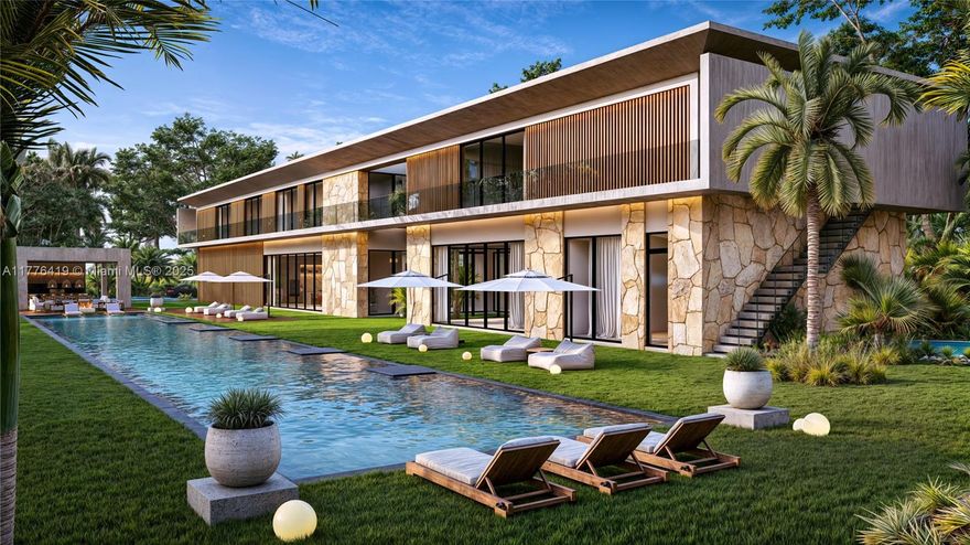 Step into Villa Straordinaria, a modern masterpiece set on a lush 1 Acre lot in coveted Ponce Davis. Built by CALTA Group, this 13,008 total sq ft estate offers 6 bedrooms, 6.5 baths, and world-class amenities throughout. Designed with refined sophistication, interiors feature Mia Cucina millwork, wood and porcelain floors, recessed Alcon lighting, and state-of-the-art Lutron AV systems. Enjoy indoor luxuries including a theater, media room, spa, gym, and staff quarters. Outdoors, a tropical poolscape, expansive 150' x 25' pool, 3-car garage with ample driveway space for additional vehicles, and summer kitchen with Wolf and Subzero appliances complete this private resort-like retreat. Villa Straordinaria is the epitome of modern elegance and grand-scale living.