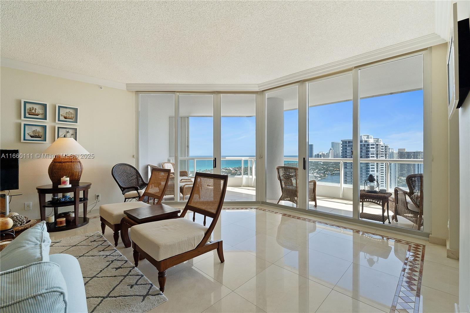 Rental Property at 21050 Point Pl 2702, Aventura, Miami-Dade County, Florida - Bedrooms: 3 
Bathrooms: 3  - $8,300 MO.