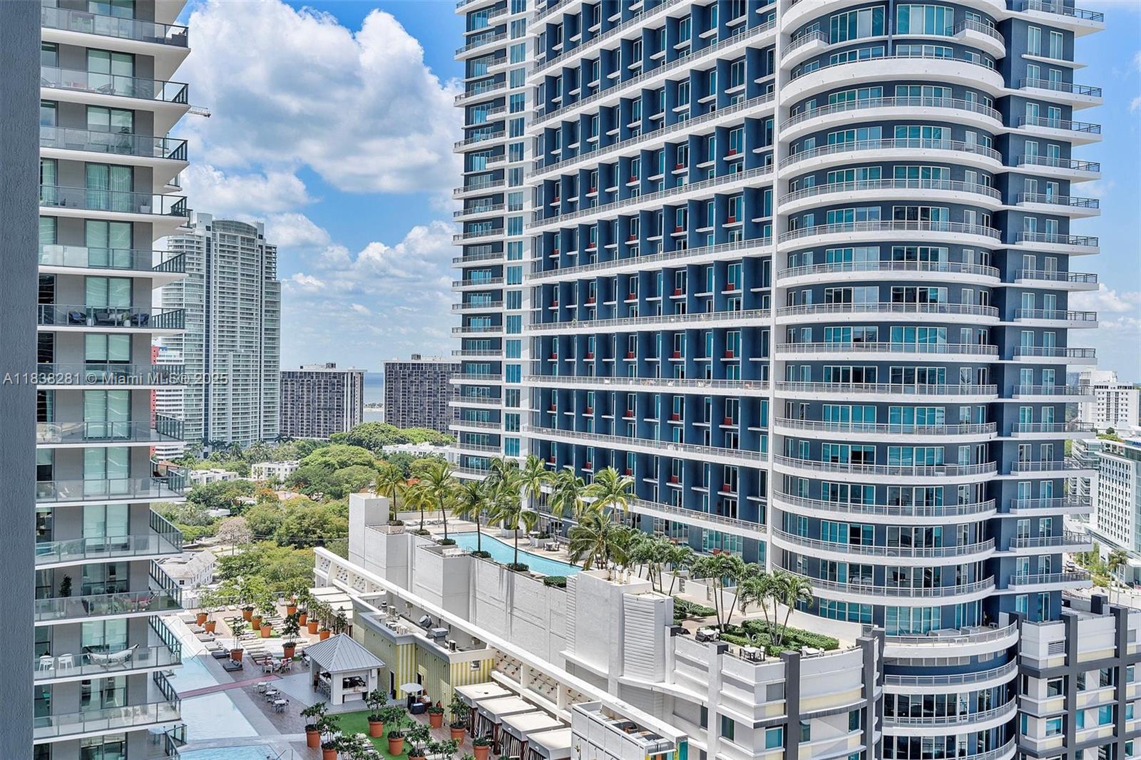 Make yourself at home in this spacious recently updated 2 bedroom, 2 bathroom condo at the Vue at Brickell. This
condo features a spacious layout and open kitchen, along with a washer and dryer in-unit, 1 assigned parking
space, and floor-to-ceiling glass windows that provide natural light. From your large private balcony, you can enjoy
expansive views of the Miami skyline and stunning sunsets. Building amenities include a fitness center, a swimming
pool, a 24-hour front desk, security, and valet parking. The location is unbeatable, within walking distance of Mary
Brickell Village and Brickell City Centre. A variety of dining options are available nearby, such as restaurants,
supermarkets, and pharmacies. One gigabit of super fast Internet is included in the rent!