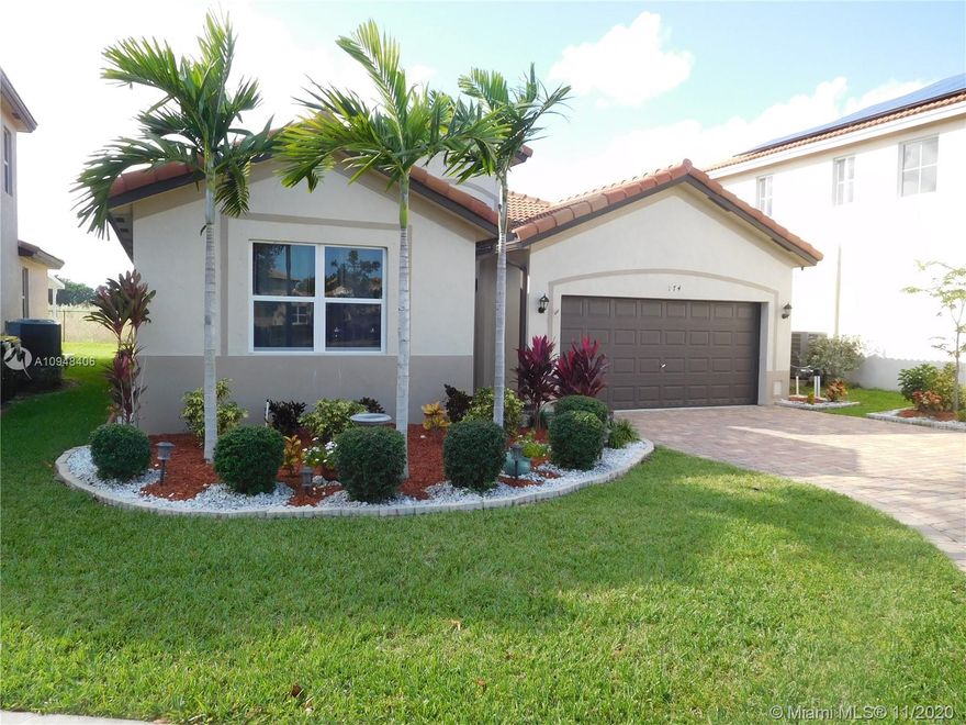 Located in the heart of Homestead, this private, intimate and gated community is an enclave of single family homes. The 4/2 Beacon model has 1885 square feet of living space withing minutes of the FL Turnpike. 3 Year Old Home. Ready to move in.