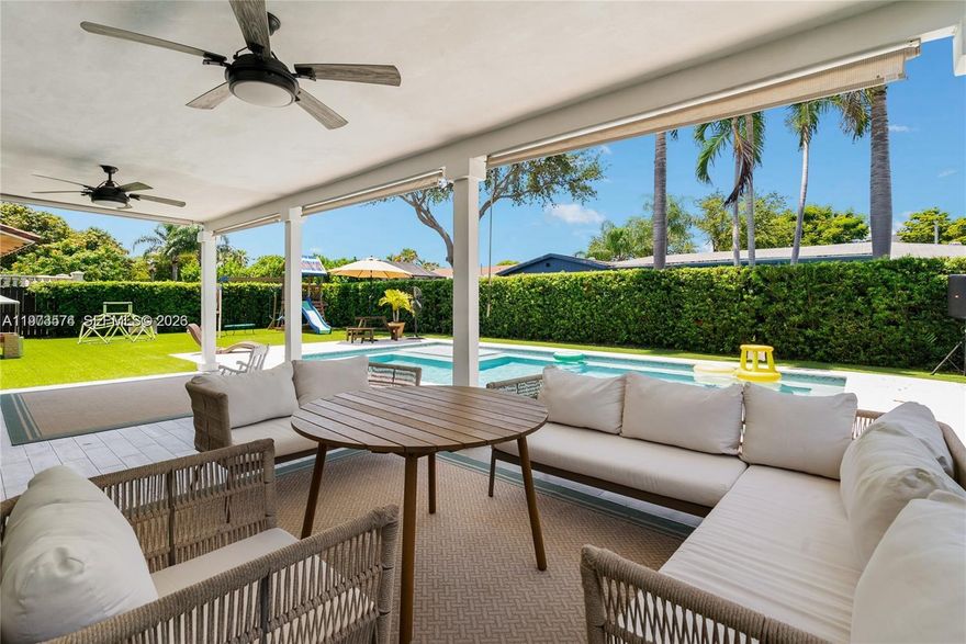 Live the South Florida dream in this fully updated 4-bedroom, 3-bathroom home in the prestigious Saga Bay area of Cutler Bay. Featuring a stunning oversized primary suite with a private bathroom and a large walk-in closet, this home offers comfort and sophistication at every turn. Updated Kitchen with granite counter tops. Modern finishes and thoughtful upgrades throughout make this property truly move-in ready. Garage previously converted adds total living sq ft to approximately 2k sq ft. Enjoy your own backyard paradise with a heated saltwater pool ideal for relaxing evenings and unforgettable gatherings. Artificial turf backyard, Roof is 2019, impact windows, EV charger ready & connection for generator. Located minutes from Palmetto Bay and Pinecrest and zoned for top-rated schools, this home combines luxury, location, and lifestyle in one exceptional opportunity.