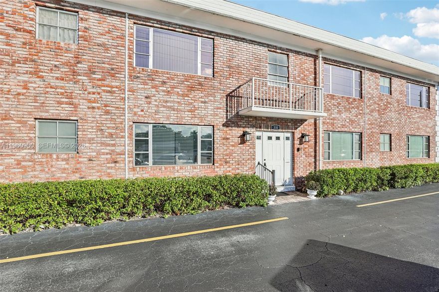 Ground floor corner unit in a well maintained 55+ co-op community in the heart of Pompano Beach. Easy living with no stairs, no land lease, and parking right in front of the unit. This bright 2 bedroom, 1.5 bathroom home features large windows, spacious bedrooms, and air conditioning from 2020. Unit is in original condition, offering the opportunity to update and make it your own. Furniture is negotiable. Enjoy a heated community pool, clubhouse, and active social calendar. Walk to Publix, restaurants, shops, salons, and bus stops. You will rarely need your car. Just minutes to the beach, Pompano Pier, The Pomp, casino, and major roads. Cash only co-op. Rentals allowed up to 4 months per year, seasonal only. Vacant, easy to show, seller motivated.