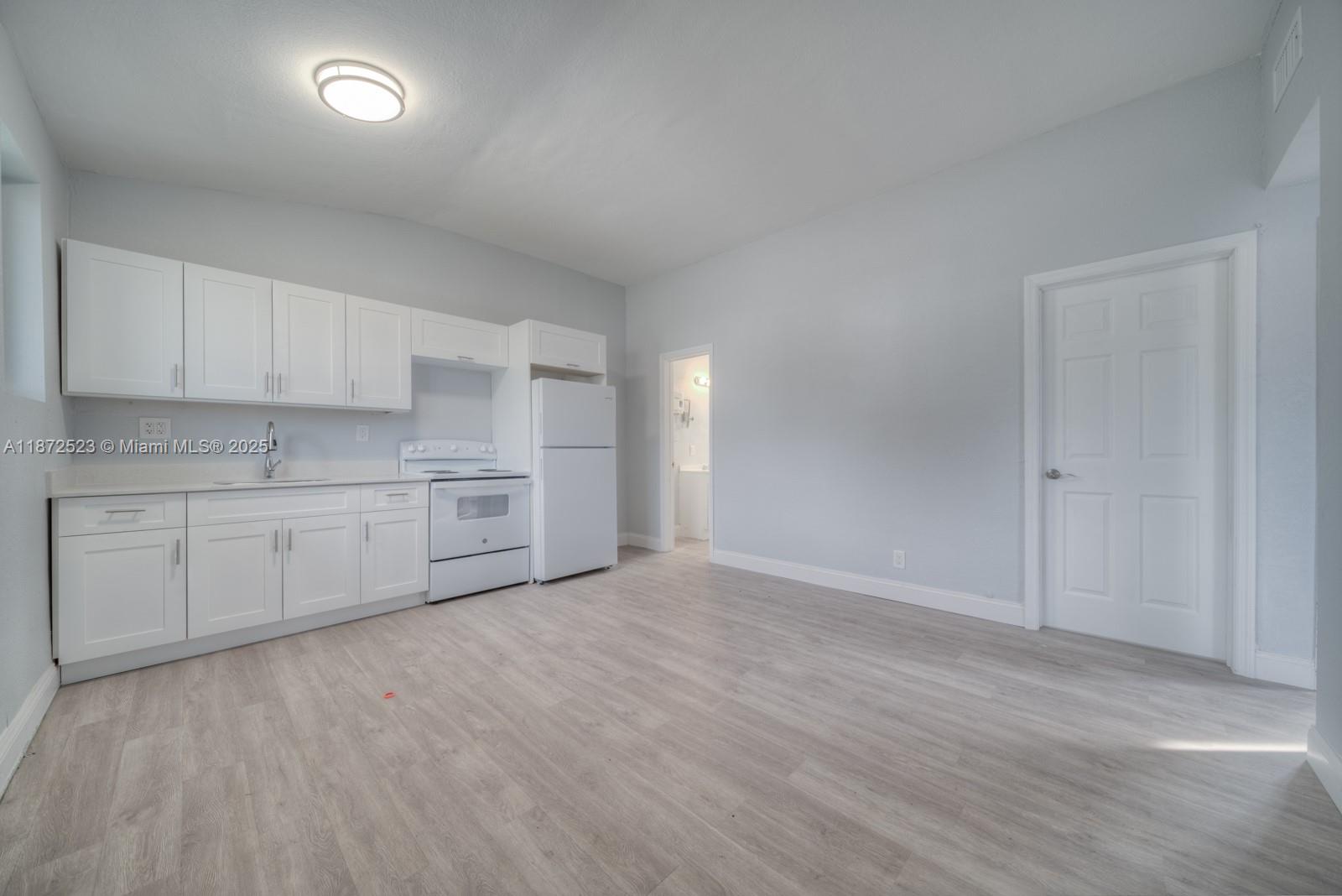 Look no further!! 3-bedroom 1 bathroom COMPLETELY remodeled in Perrine. Owner spared no expense. Unit comes with all impact windows and doors, brand new central a/c unit, new kitchen cabinets and appliances the works!!! Won't last. 1 month deposit with approved credit.
