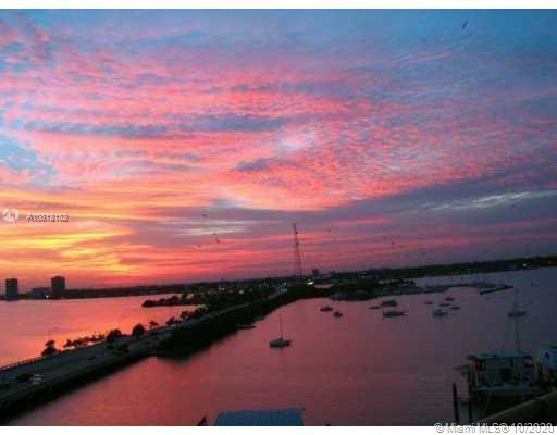 SHORT TERM Rental OK. Direct unobstructed water and downtown view from this cozy studio apartment in North Bay Village. Large pool overlooking the bay. Water sports services on the premises. 5 minutes to the beach! Impact window. 4K Liens to Be paid at Closing by Buyer in order to get Clear Title.Building Liens from Old contractor.