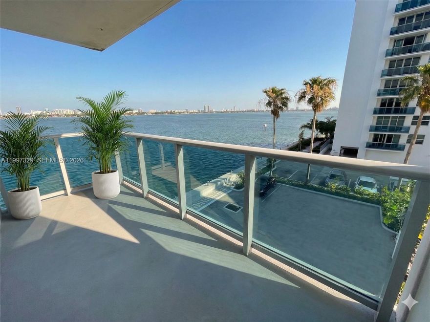 Spacious 1 Bed 1 bath corner unit with unobstructed bayviews, Miami Beach skyline from balcony. Plenty of natural light. Living Room has adjacent area for dining or office space. King size bedroom with walking closet, SS appliances. Laundry in each floor. Valet or self-park included, fitness center open 24hs, 3 waterfront pools with barbecue area and convenience store in the building. onsite building manager. Credit Score 650+, renters insurance is required by condo, and a refundable $1000.00 deposit. For move in a refundable elevator deposit of $300. Income verification is required . last three paycheck stubs, three months of back statements showing recurring payroll deposits, background check required with offer, can be done through rent spree for $40.00.
