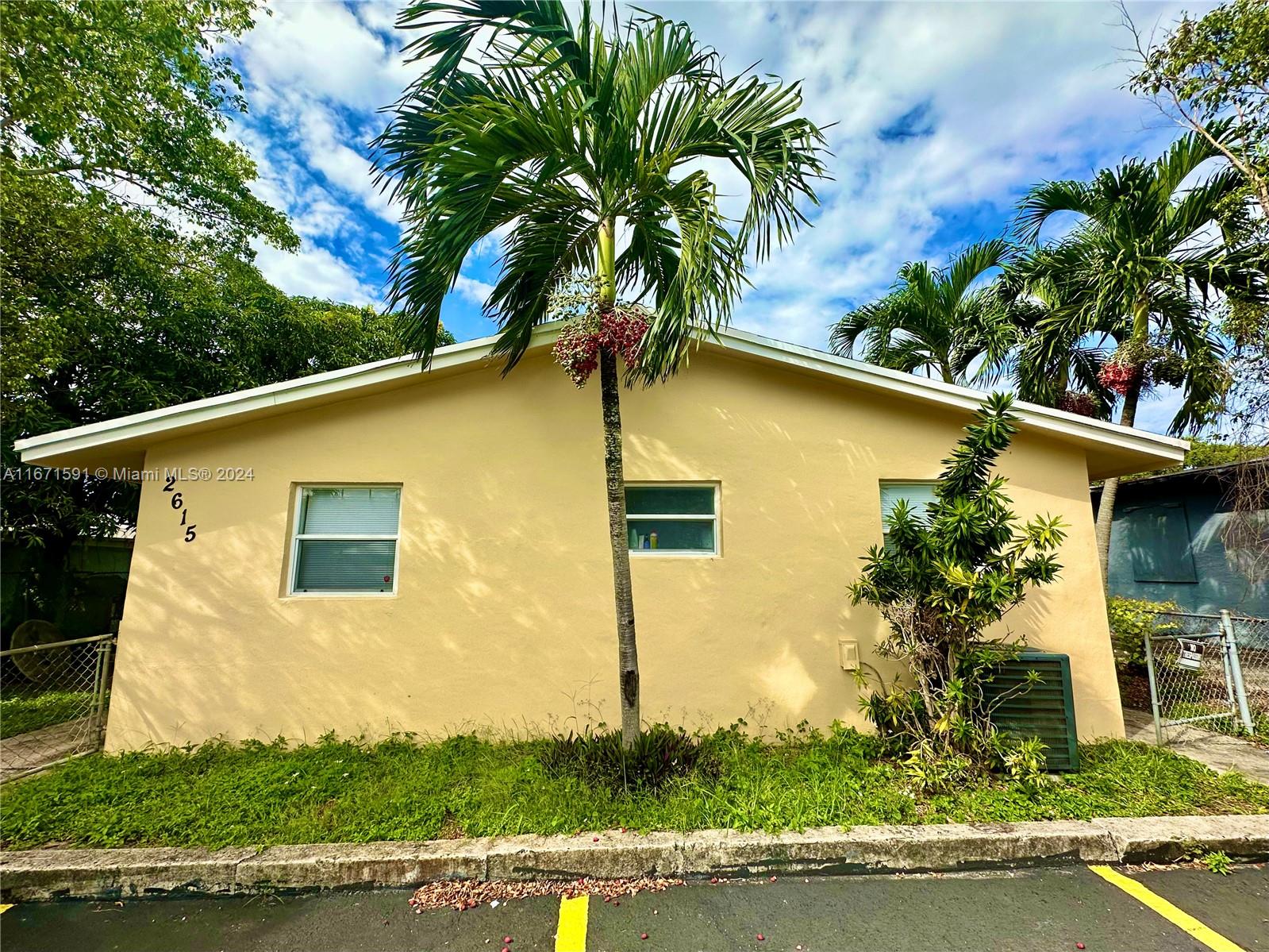 CASH ONLY: Updated Income-Producing DUPLEX! This property offers an exceptional opportunity for investors or homeowners seeking both space and convenience. 2 electrical meters and 1 water meter. Unit #1 is a 2/1 and Unit #2 is a 2/1.5. Each unit has central air, updated kitchen with granite countertop. In a location with a super high rental demand, market rent is much higher. Well maintained exterior and fenced yard.
