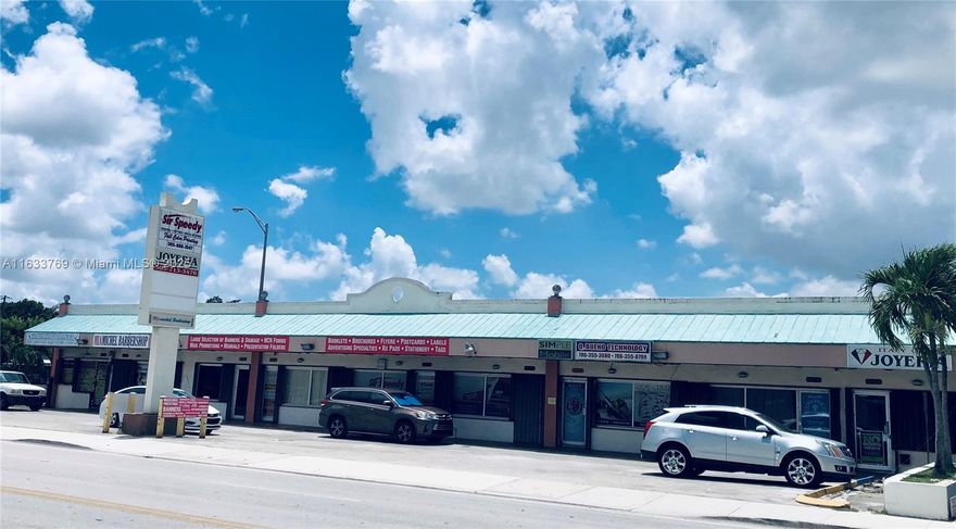 Hialeah Retail Strip Center for Sale. This corner lot property is located on busy East 4th Avenue in Miami's Hialeah Submarket. The 50 Year re-certification was completed in August 2023. Free Standing Building developed in 1972 and is currently 100% occupied. Nine units. Actual Improved area 7,772. Lot size 20,250. Conveniently located on the corner of 12th Street and East 4th Avenue with excellent visibility +/- 18,823 vehicles daily. Front and rear parking in fenced/secure lot.