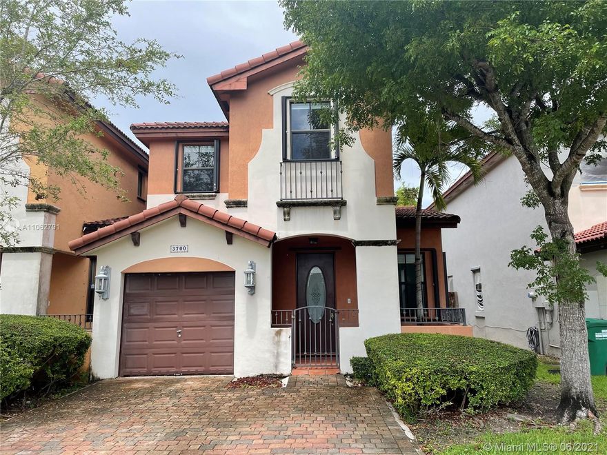 Come see this beautiful 3 bedroom, 2 and 1/2 bath. This townhouse is centrally located in the heart of the "Waterway Neighborhood" close to Coral Gables, Schenley Park, Riviera Estates. Close to Bird Rd & 67th Ave and adjacent to A. D. Barnes Park. This property is in a wonderful neighborhood of single family homes. Each townhouse is half of a duplex and it has a large backyard!
Please note that the condo association is currently in the process of painting all of the homes, and this unit will be freshly painted over the next few months. The home has accordion shutters on the windows and hurricane panels for the doors.